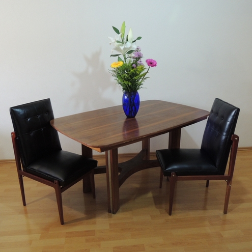 Mesa de comedor danés vintage años 60s mid century modern ...