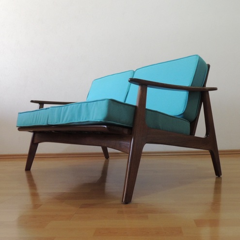 Sillón loveseat sala muebles malinche danés vinatge años 50s ...