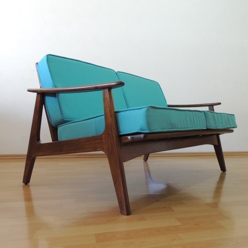 Sillón loveseat sala muebles malinche danés vinatge años 50s ...