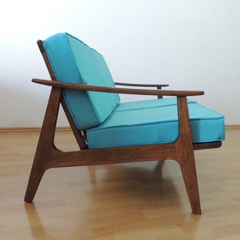 Sillón loveseat sala muebles malinche danés vinatge años 50s ...