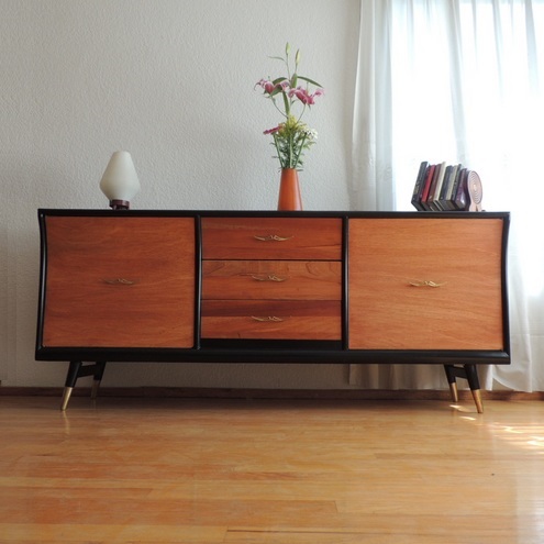 Credenza trinchador caoba diseño danés vintage años 50 ...