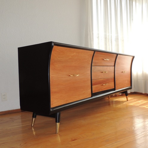 Credenza trinchador caoba diseño danés vintage años 50 ...
