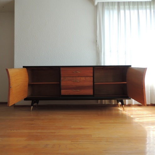 Credenza trinchador caoba diseño danés vintage años 50 ...